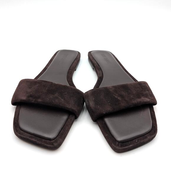 Steve Madden Lumina Open Toe Slide Sandals Women's Brown Suede Size US9.5 EU40 - Picture 11 of 12